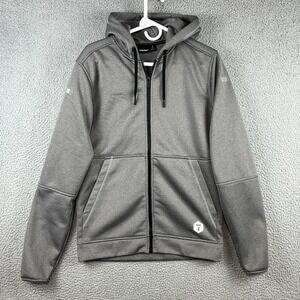Truewerk Hoodie Mens S Gray M2 Grid Performance Fleece Pullover Stretch Outdoor